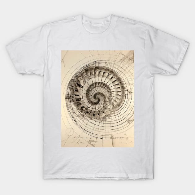 Fibonacci Sequence: Fibonacci Abstract T-Shirt by Puff Sumo